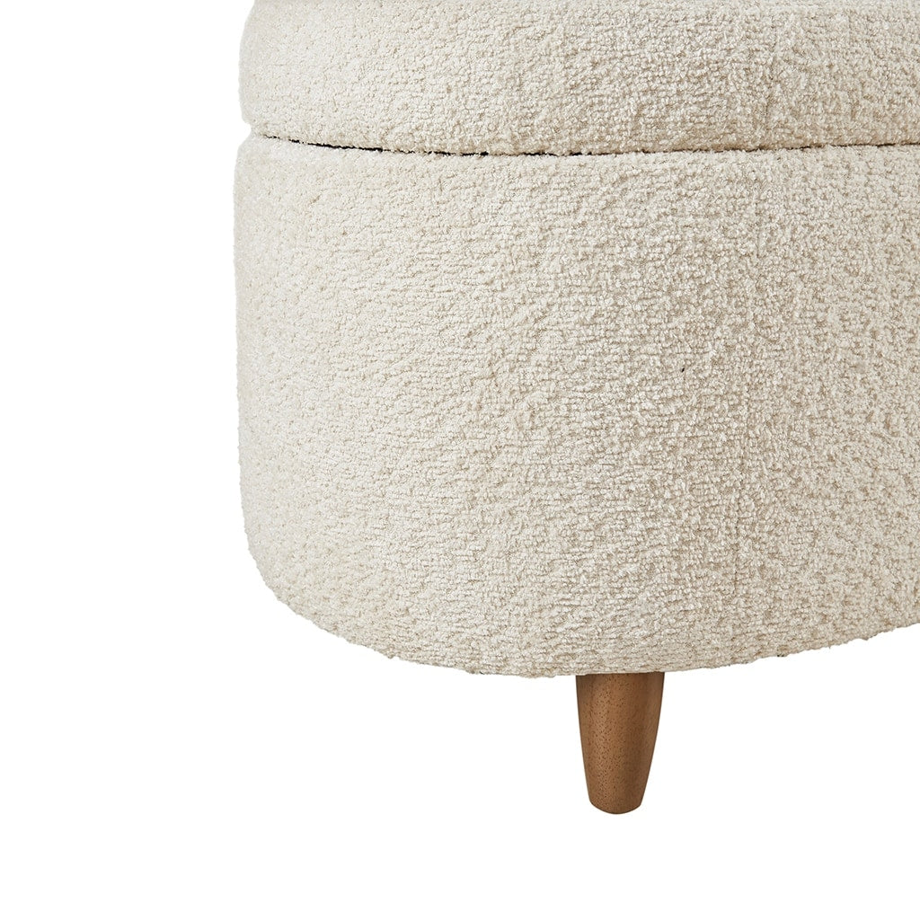 Banc d'appoint de rangement incurvé INK IVY Bailey style boucle