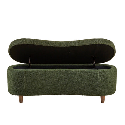 Banc d'appoint de rangement incurvé INK IVY Bailey style boucle