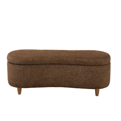 Banc d'appoint de rangement incurvé INK IVY Bailey style boucle