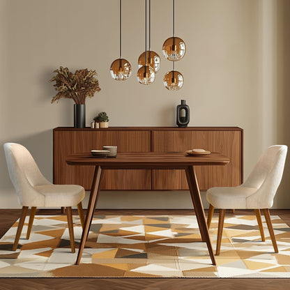 Chaises de salle à manger rembourrées INK IVY Nola avec dossier ajouré (lot de 2)