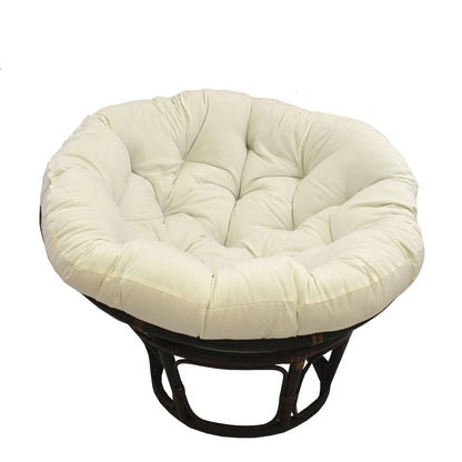 Fauteuil Papasan Bali en rotin de 107 cm avec coussin en sergé