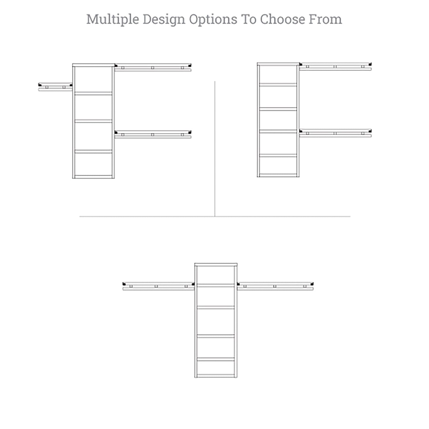 Système de rangement John Louis Home en bois massif, modèle Simplicity, couleur expresso