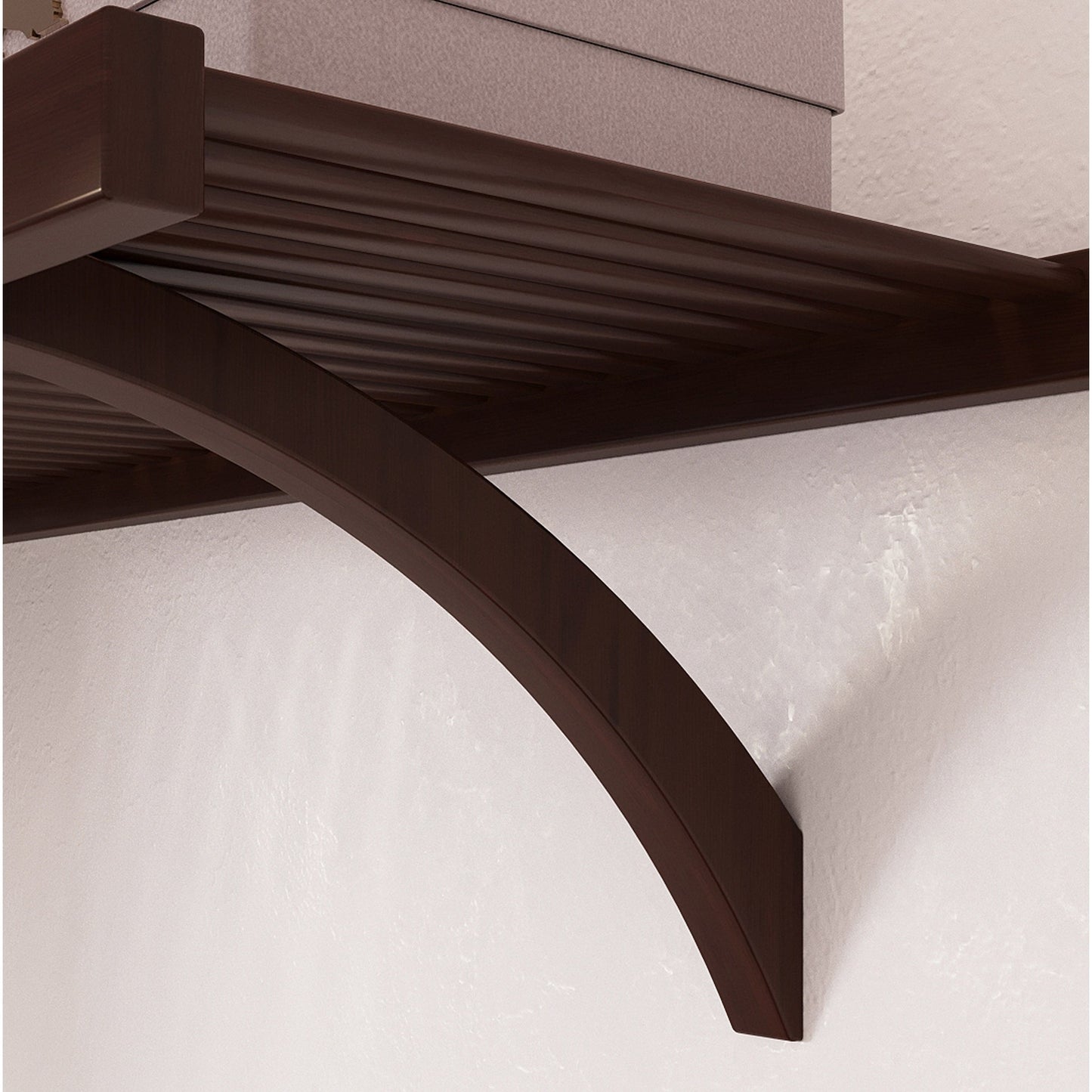 Système de rangement John Louis Home en bois massif, modèle Simplicity, couleur expresso