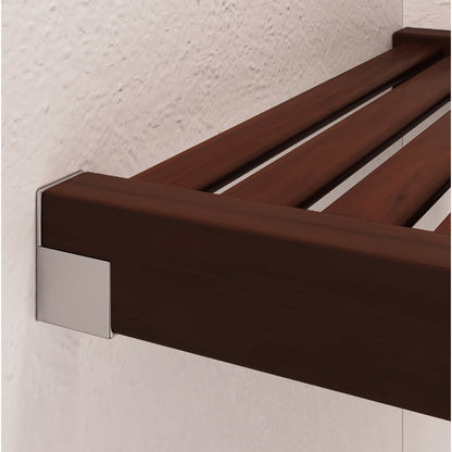 Système de rangement John Louis Home en bois massif, modèle Simplicity, couleur expresso