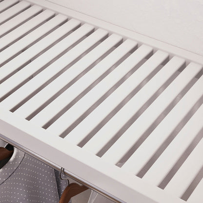 Système de placard John Louis Home en bois massif avec 3 tiroirs, blanc