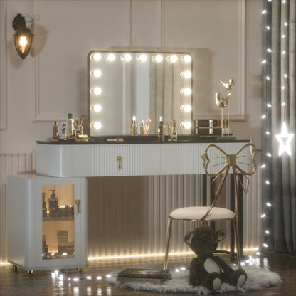Miroir de maquillage Keonjinn style Hollywood avec 15/18 LED