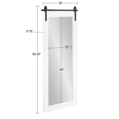 Miroir mural rectangulaire rustique Kate et Laurel Cates