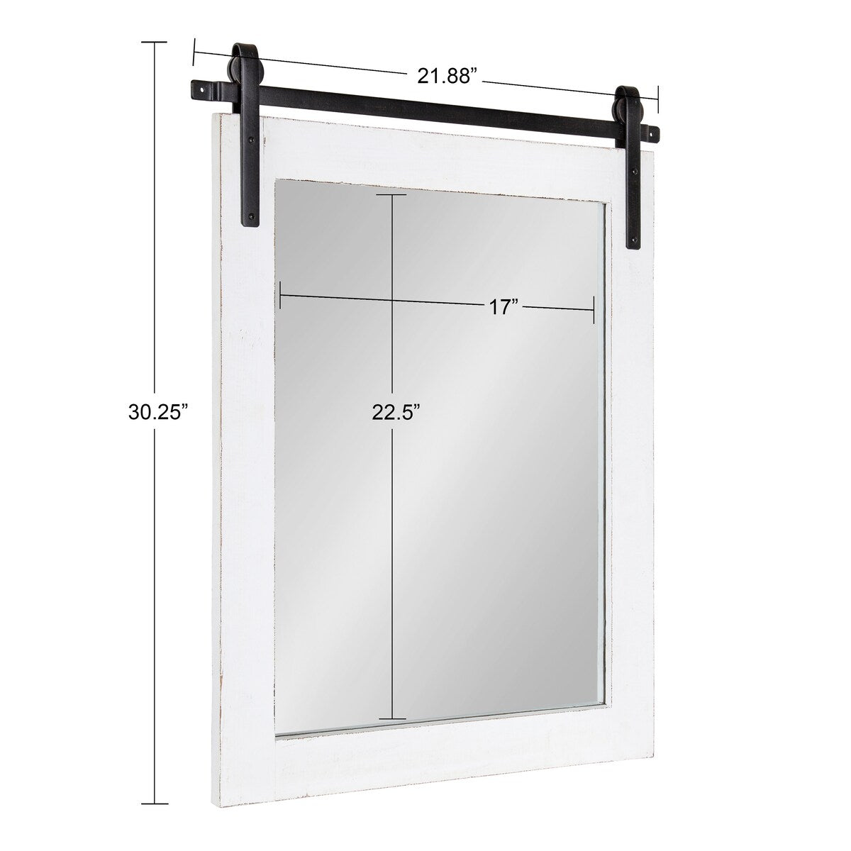 Miroir mural rectangulaire rustique Kate et Laurel Cates