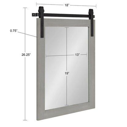 Miroir mural rectangulaire rustique Kate et Laurel Cates