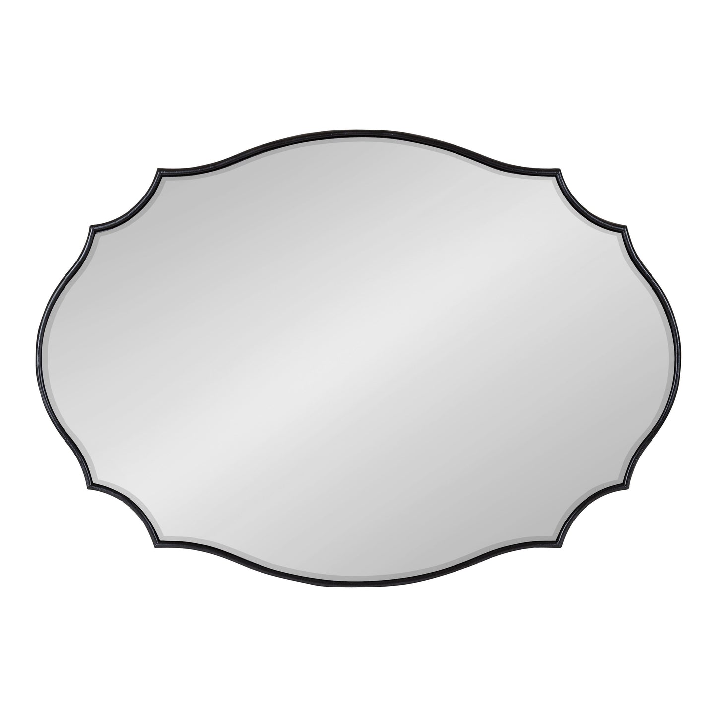 Miroir mural ovale festonné Kate and Laurel Leanna