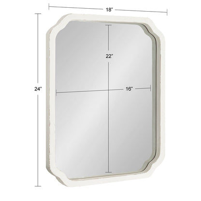 Miroir mural carré en bois Kate et Laurel Marston