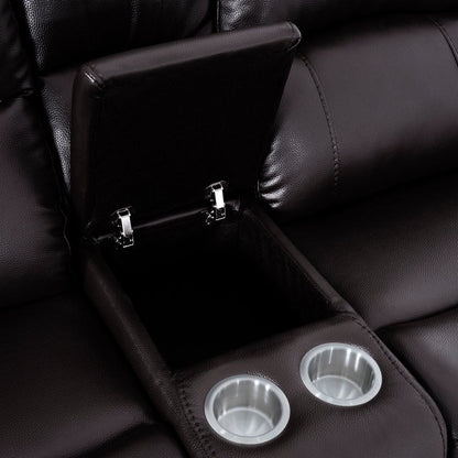 Collection de canapés inclinables manuels en cuir pour salon, meubles inclinables en cuir pour bureau à domicile et salon