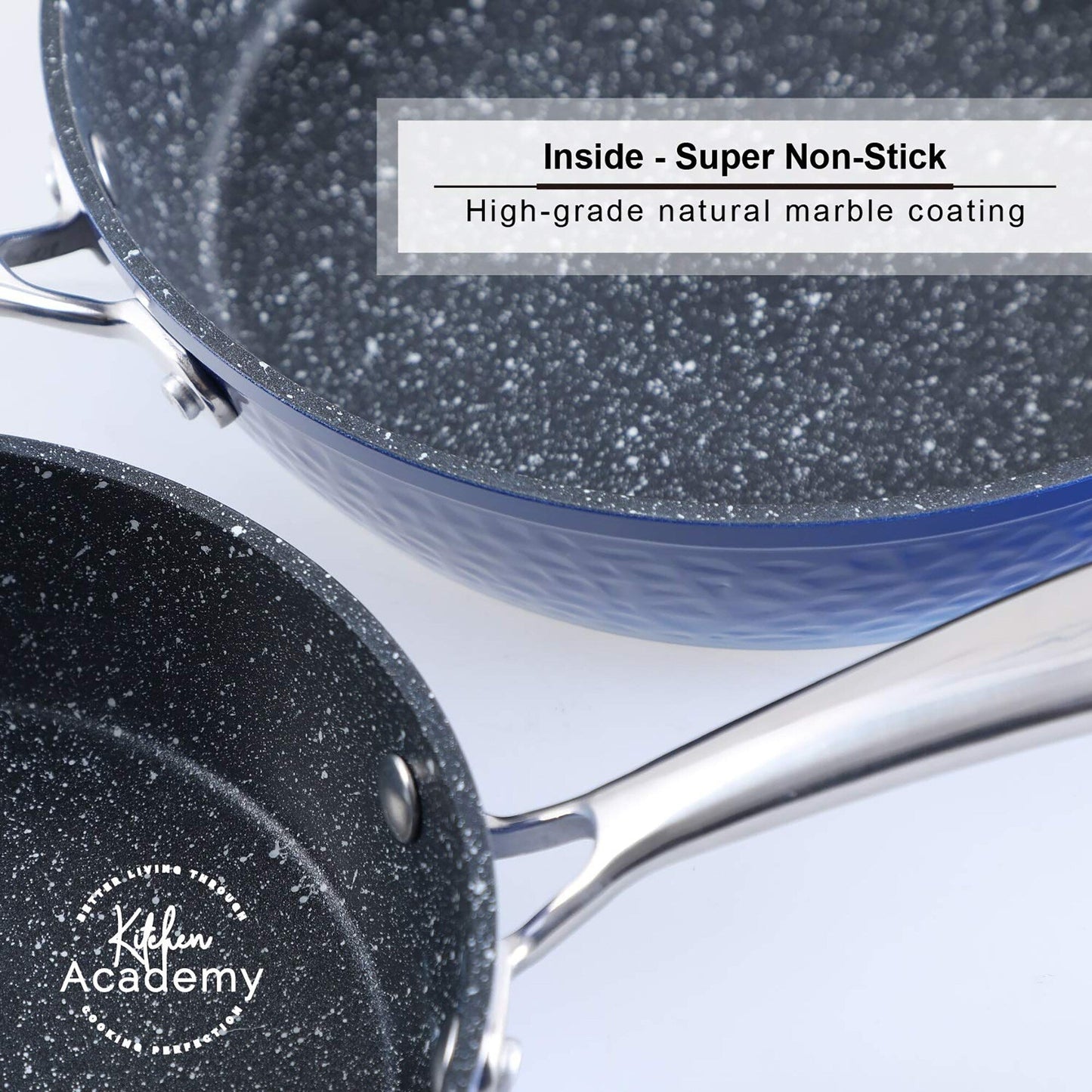 Batterie de cuisine en granit, ensemble de casseroles antiadhésives, ensemble de 12/15/30 pièces