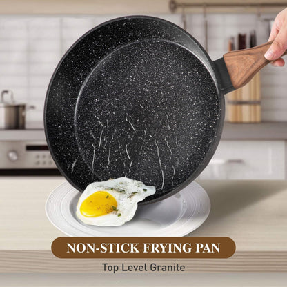 Batterie de cuisine en granit, ensemble de casseroles antiadhésives, ensemble de 12/15/30 pièces