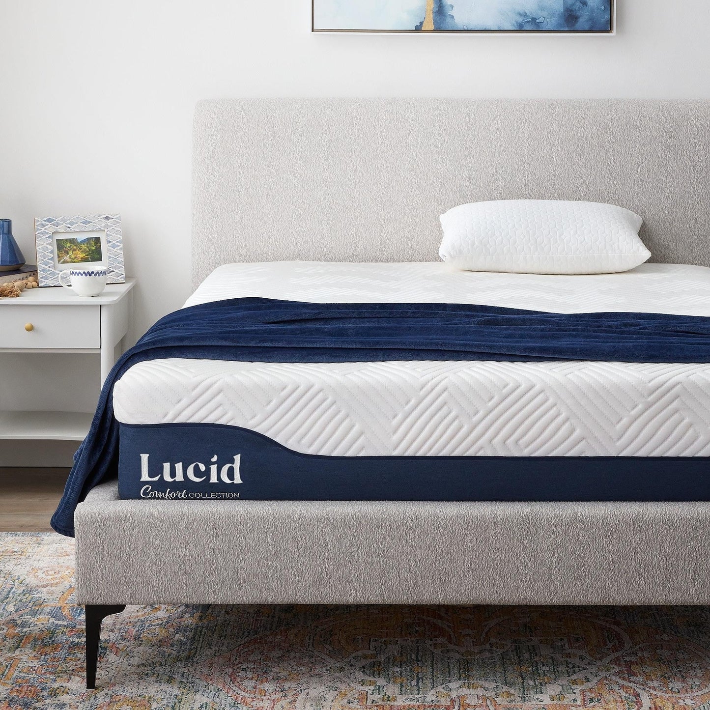 Matelas hybride Lucid de 30 cm en gel et aloe vera