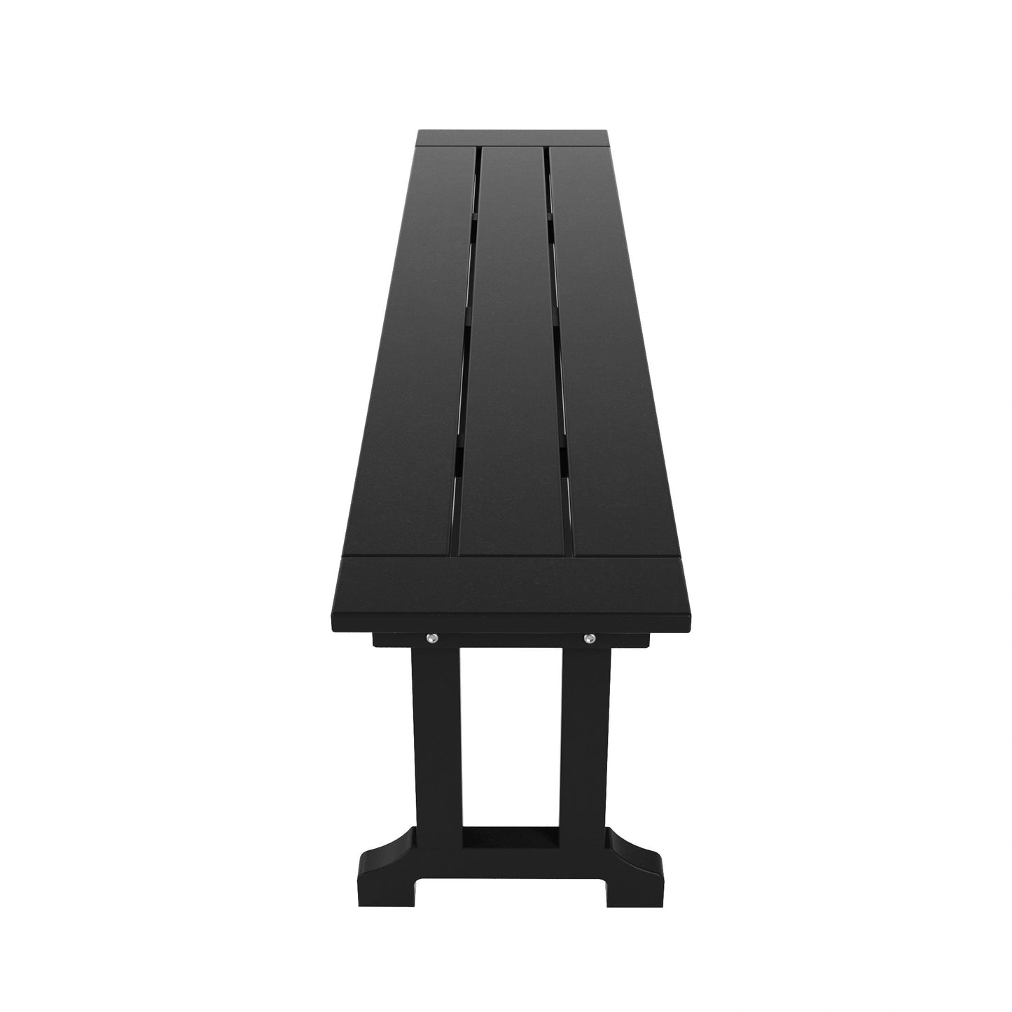 Banc de patio extérieur Polytrends Laguna HDPE résistant aux intempéries, 65 pouces