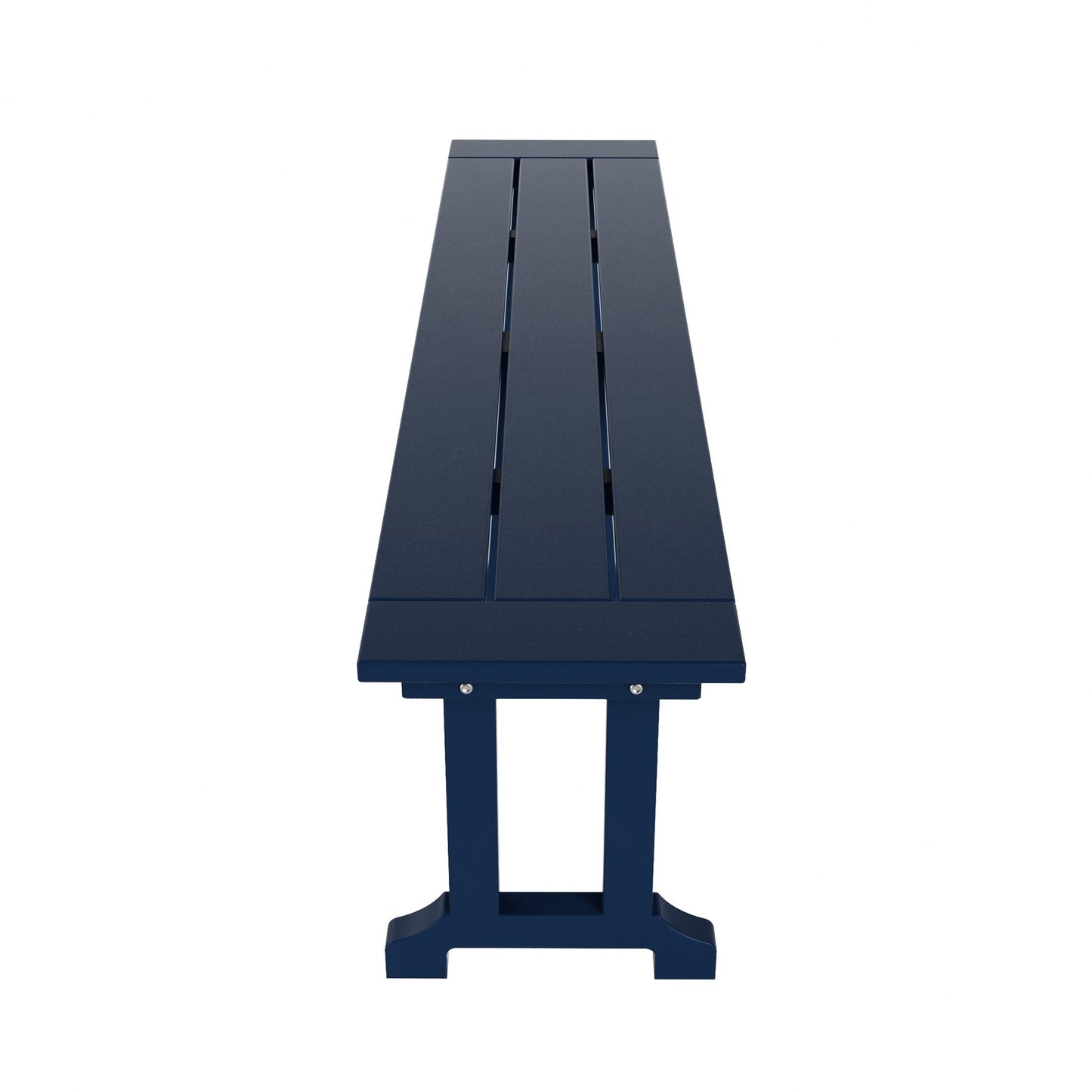 Banc de patio extérieur Polytrends Laguna HDPE résistant aux intempéries, 65 pouces