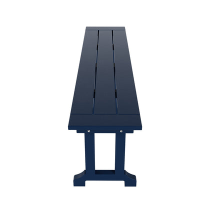 Banc de patio extérieur Polytrends Laguna HDPE résistant aux intempéries, 65 pouces