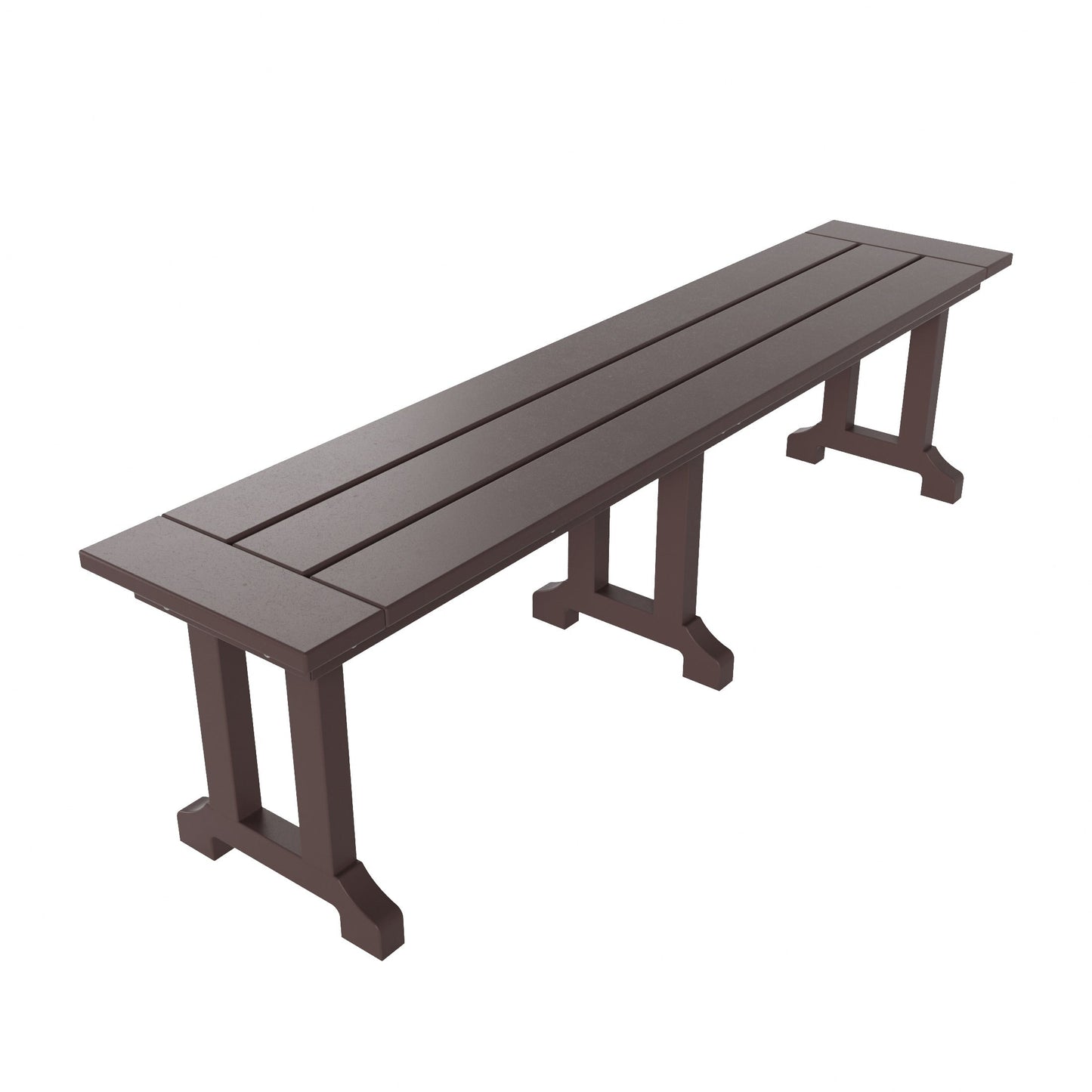 Banc de patio extérieur Polytrends Laguna HDPE résistant aux intempéries, 65 pouces