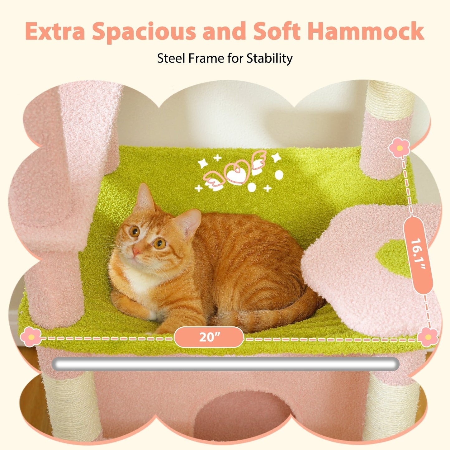 Arbre à chat géant avec griffoirs et coussins, 2 perchoirs rembourrés, double niche et panier