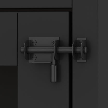 Grand meuble d'angle pour 2 chiens, cage en forme de L - 58,7 x 41,1 pouces