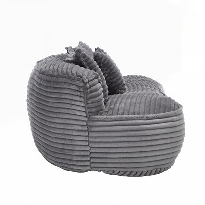 Fauteuil pouf Lazy Sofa, confortable et résistant, avec dossier haut, pour adultes et enfants - 2 places