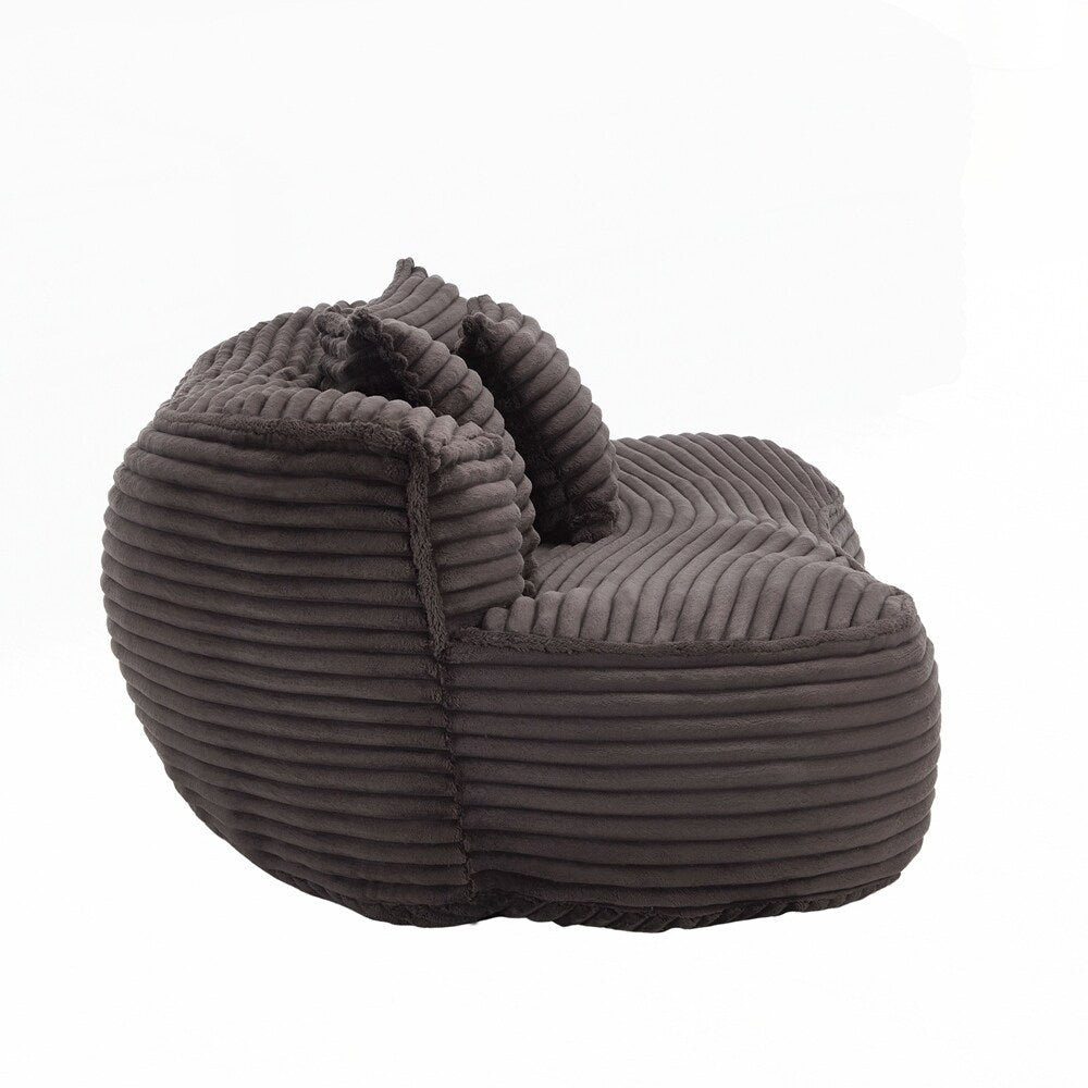 Fauteuil pouf Lazy Sofa, confortable et résistant, avec dossier haut, pour adultes et enfants - 2 places