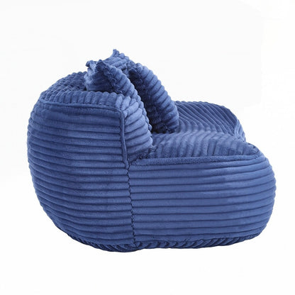 Fauteuil pouf Lazy Sofa, confortable et résistant, avec dossier haut, pour adultes et enfants - 2 places