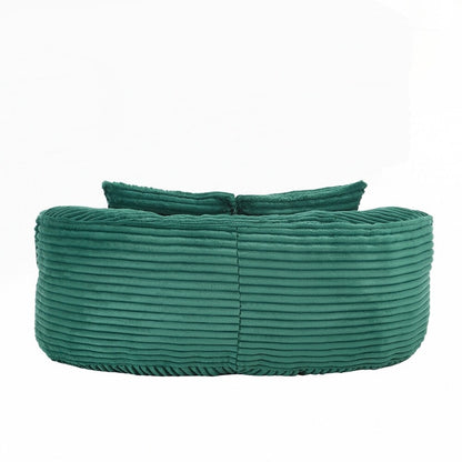 Fauteuil pouf Lazy Sofa, confortable et résistant, avec dossier haut, pour adultes et enfants - 2 places