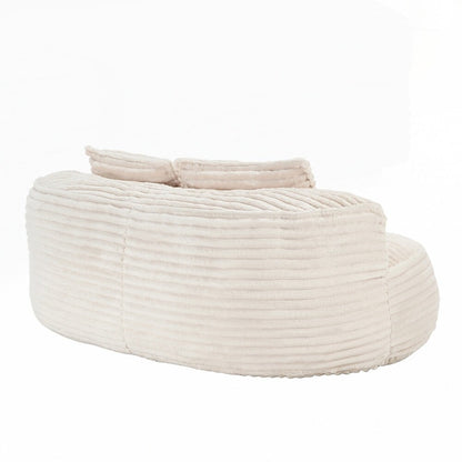 Fauteuil pouf Lazy Sofa, confortable et résistant, avec dossier haut, pour adultes et enfants - 2 places