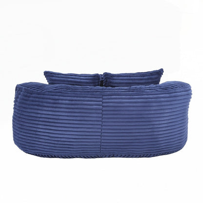 Fauteuil pouf Lazy Sofa, confortable et résistant, avec dossier haut, pour adultes et enfants - 2 places