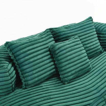 Fauteuil pouf Lazy Sofa, confortable et résistant, avec dossier haut, pour adultes et enfants - 2 places