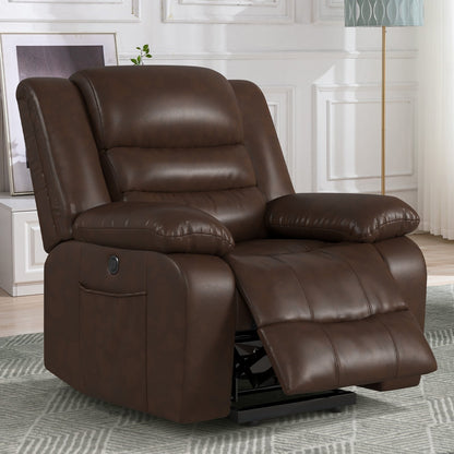Fauteuil releveur en cuir avec double moteur, fauteuils inclinables électriques surdimensionnés avec fonction massage et chauffage électrique
