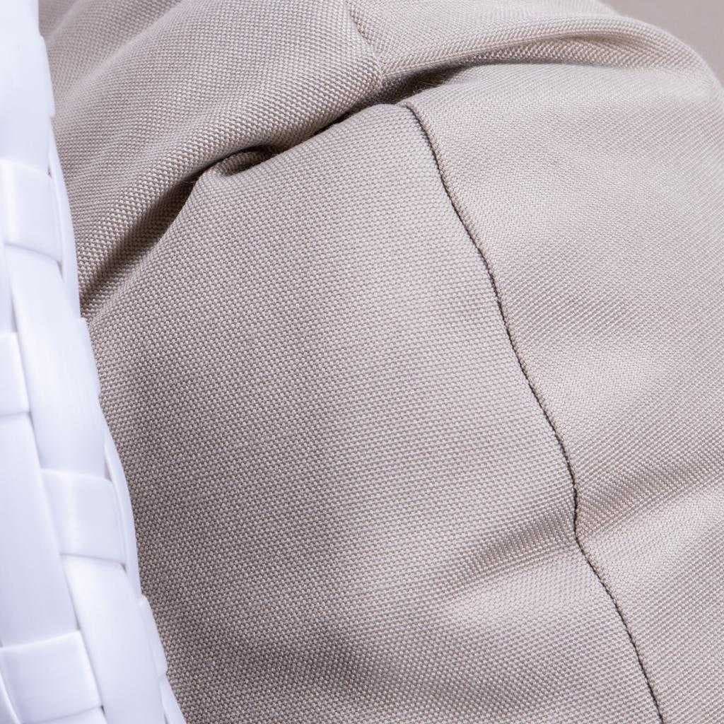 Fauteuil suspendu œuf LeisureMod pour 2 personnes avec support - Balancelle hamac/fauteuil roulant d'extérieur/intérieur en rotin tressé avec coussins