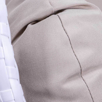 Fauteuil suspendu œuf LeisureMod pour 2 personnes avec support - Balancelle hamac/fauteuil roulant d'extérieur/intérieur en rotin tressé avec coussins