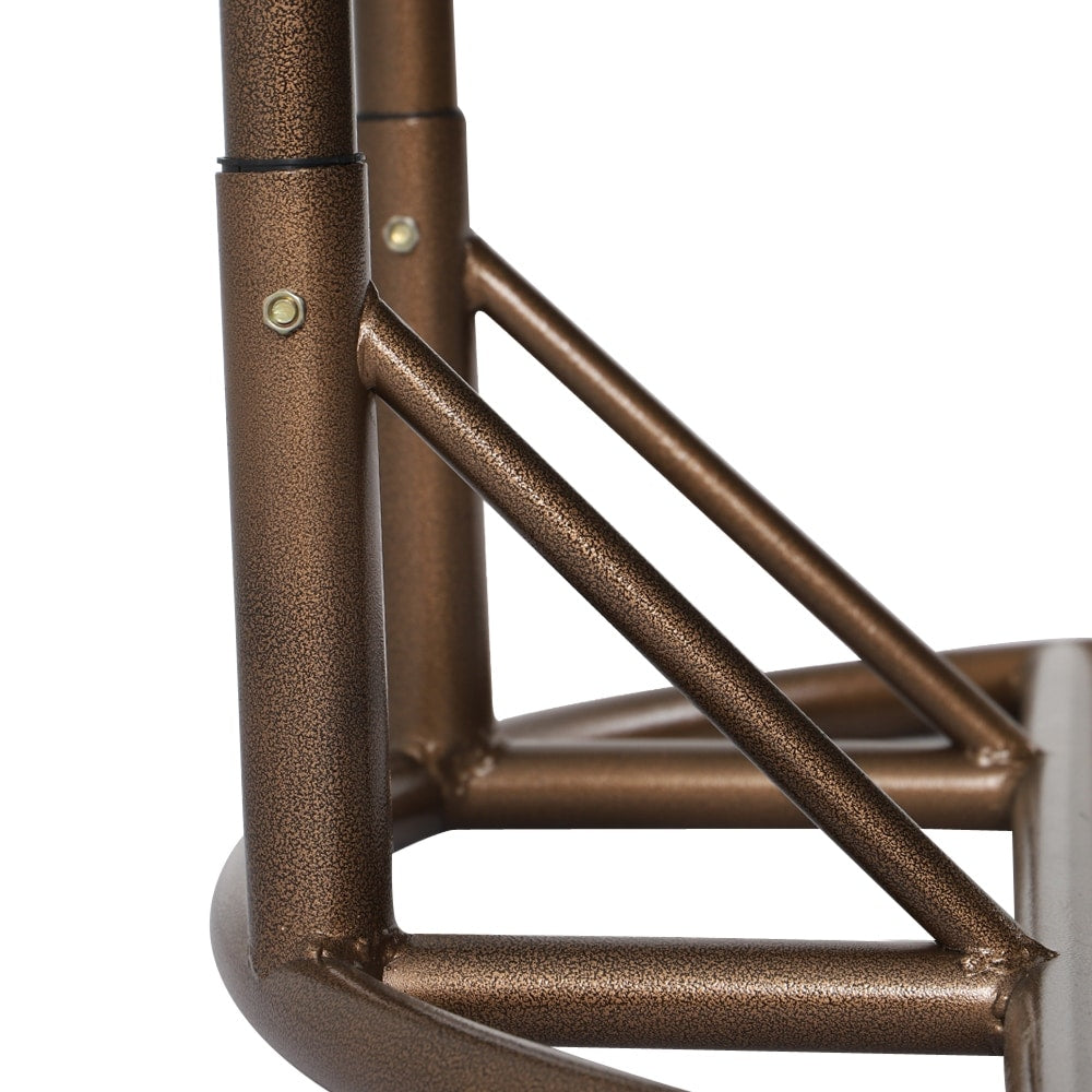 Fauteuil suspendu œuf LeisureMod pour 2 personnes avec support - Balancelle hamac/fauteuil roulant d'extérieur/intérieur en rotin tressé avec coussins