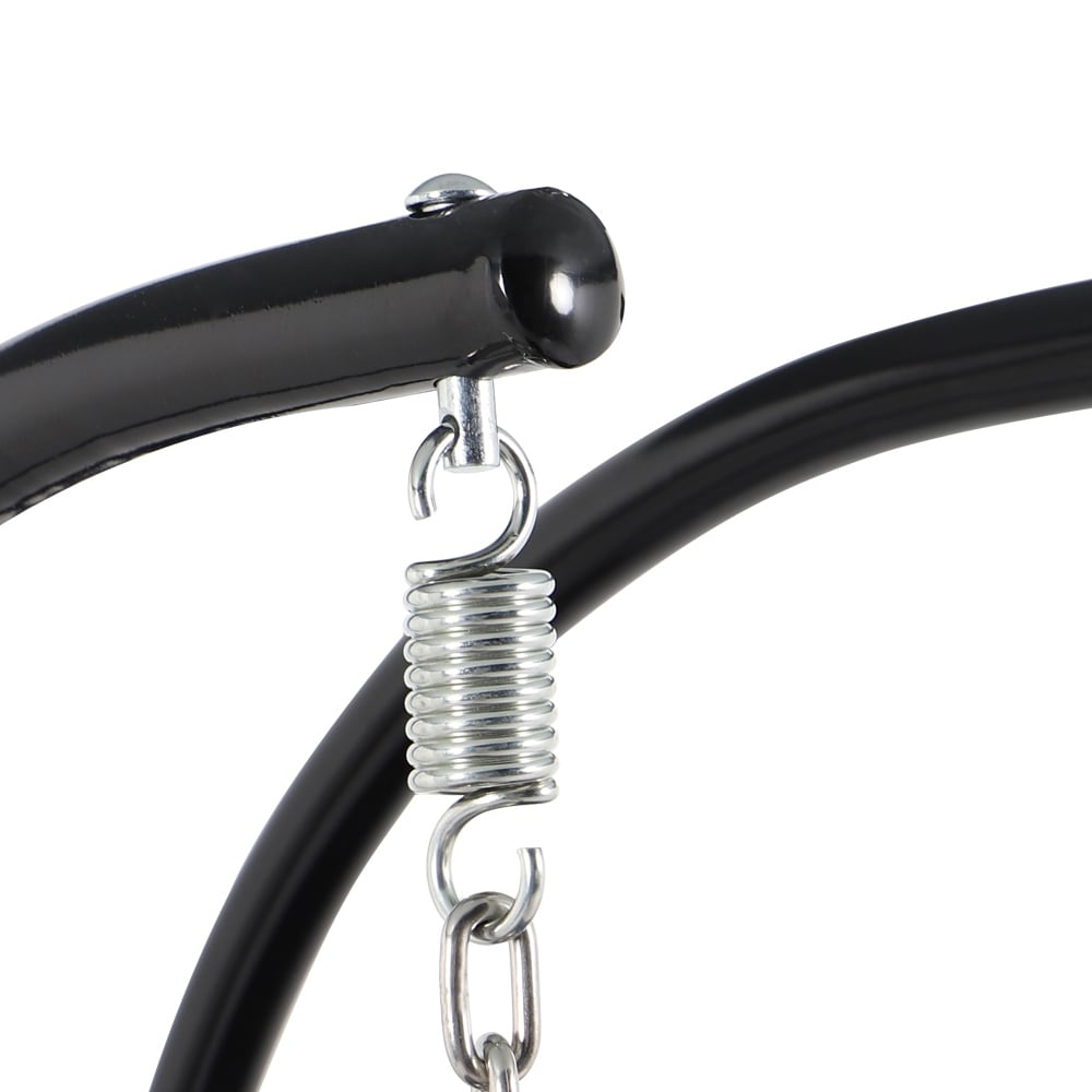 Fauteuil suspendu œuf LeisureMod pour 2 personnes avec support - Balancelle hamac/fauteuil roulant d'extérieur/intérieur en rotin tressé avec coussins