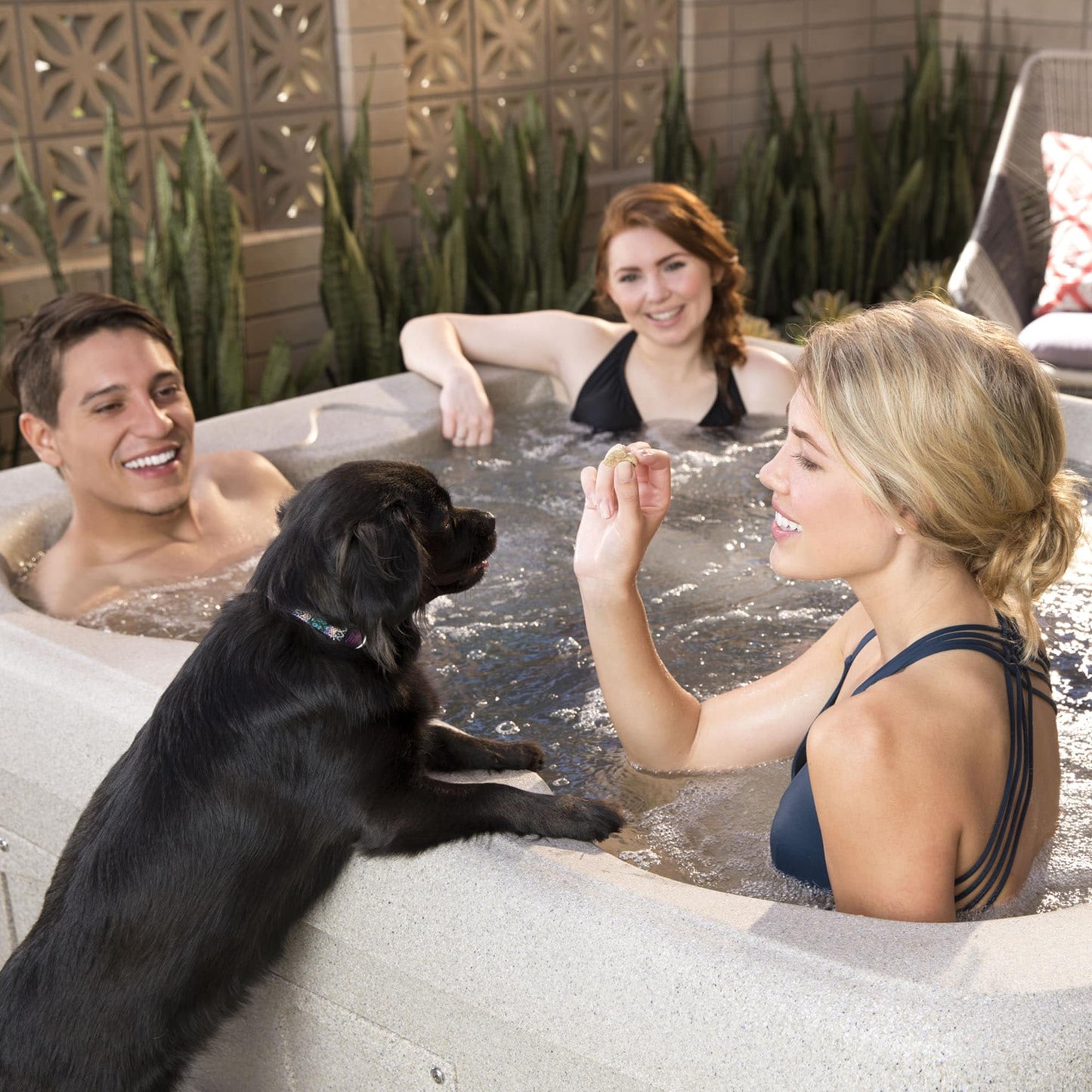 Spa Lifesmart LS100 4 places, 13 jets, 110 V, prêt à l'emploi, avec éclairage LED subaquatique