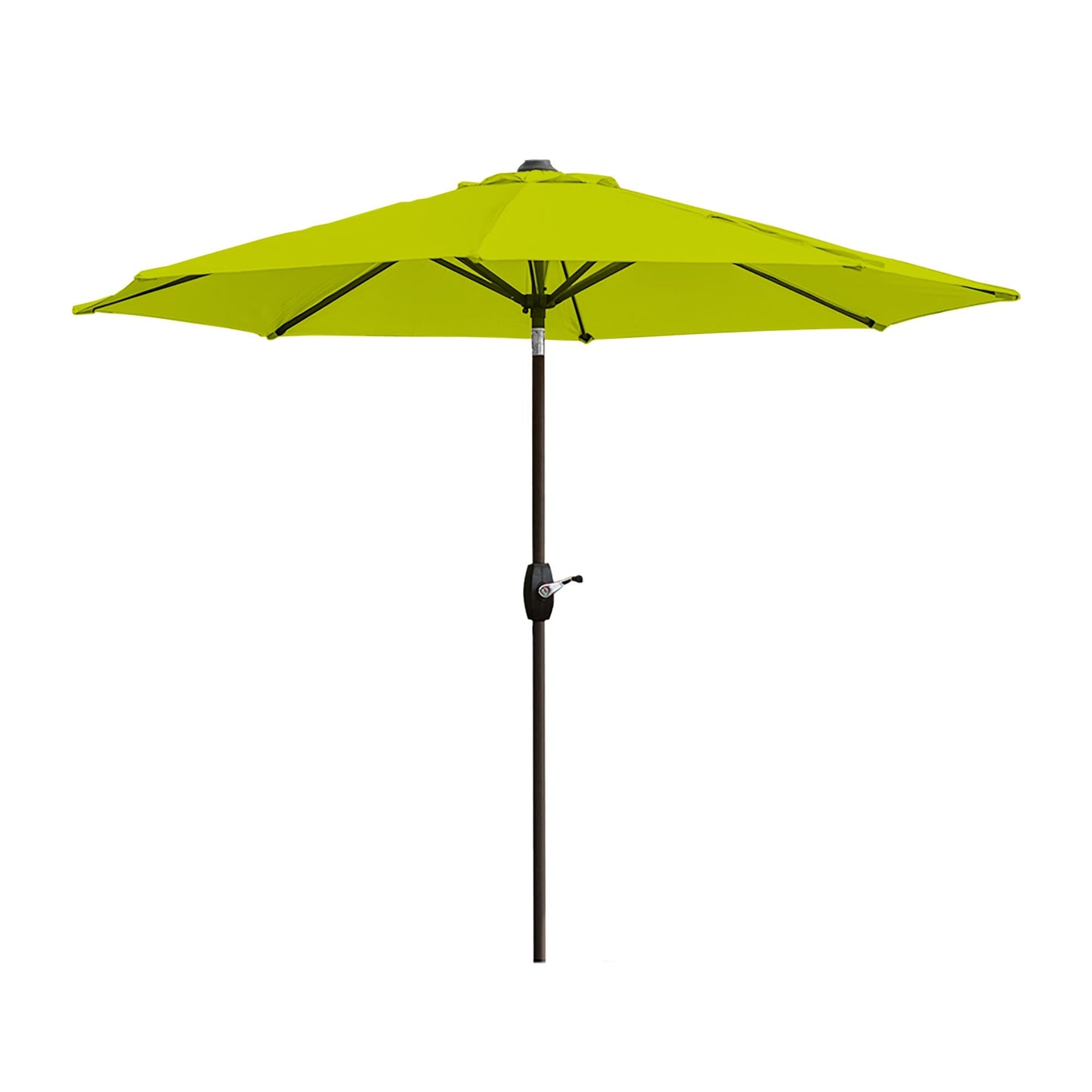 Parasol de terrasse Lopes de 2,74 m (9 pi) avec pied et support lestés finition bronze inclus
