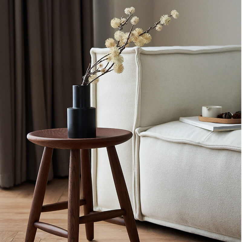 Tabouret en feuille de lotus
