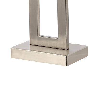 Lampe de table LED Lucie 28,5 en fer style industriel vintage avec chaînette et port de chargement USB (lot de 2) par JONATHAN Y