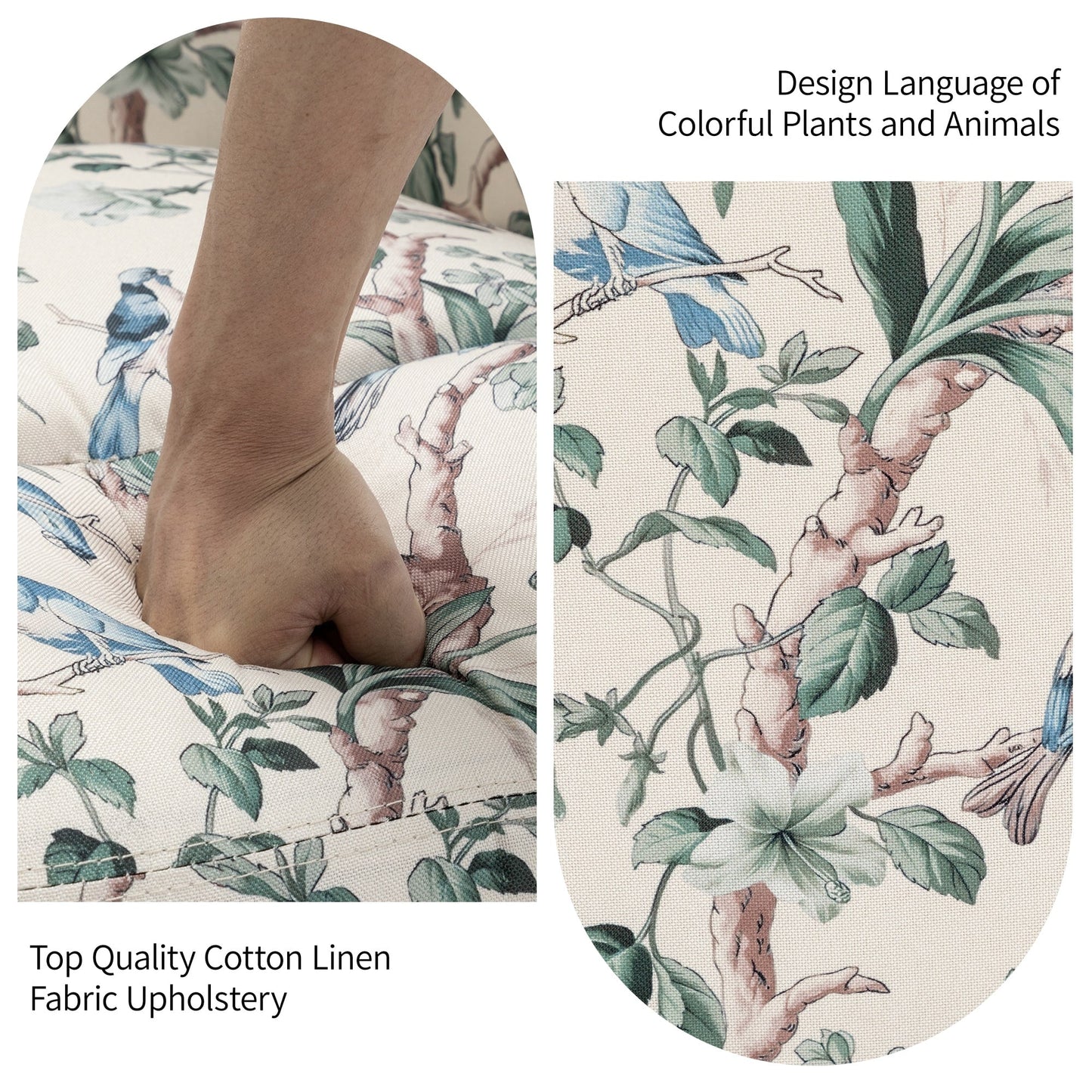 Ensemble de 2 fauteuils inclinables pivotants à bascule de 74 cm de large, à dossier inclinable manuel.