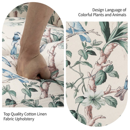 Ensemble de 2 fauteuils inclinables pivotants à bascule de 74 cm de large, à dossier inclinable manuel.