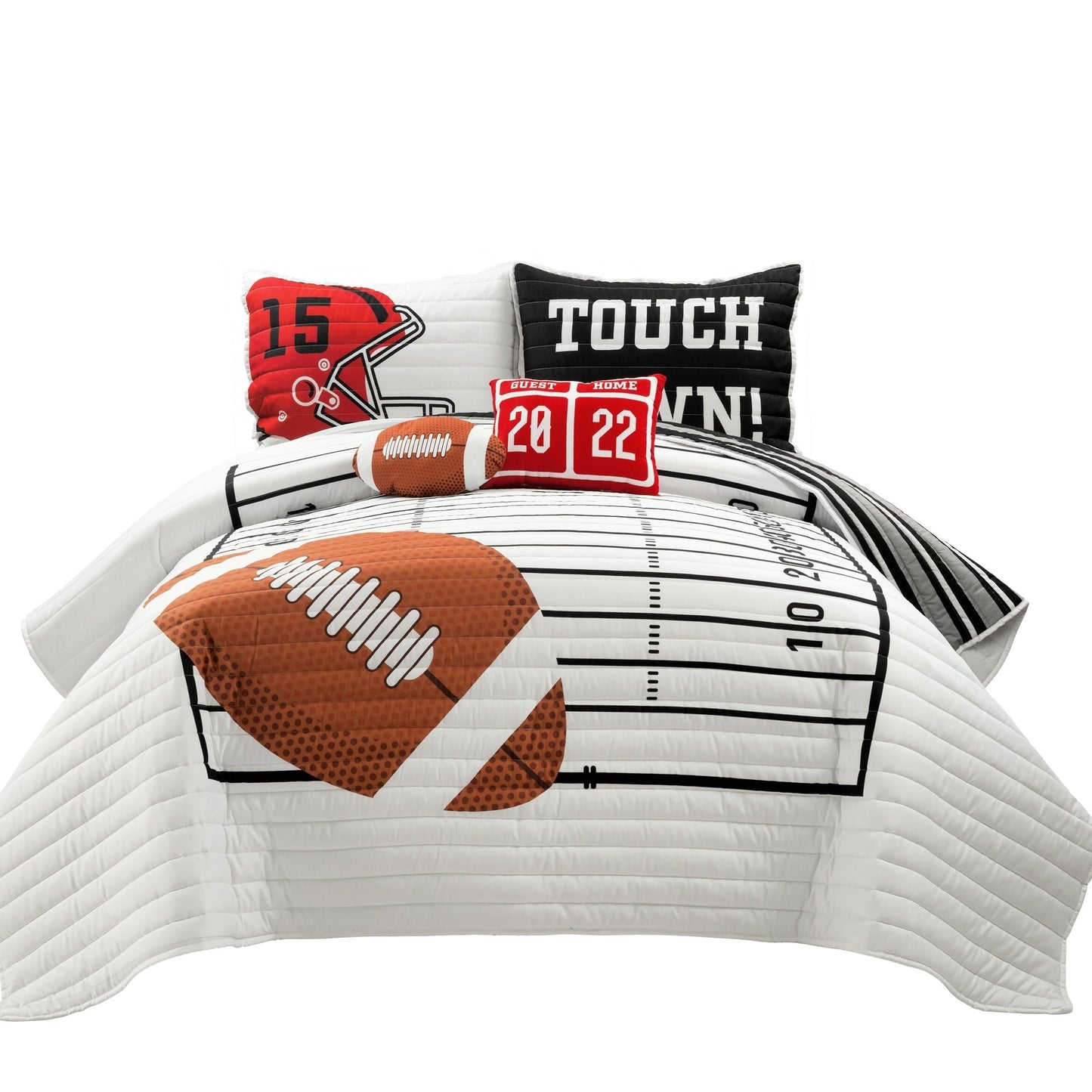 Couette réversible surdimensionnée pour enfants Lush Decor, motif football américain