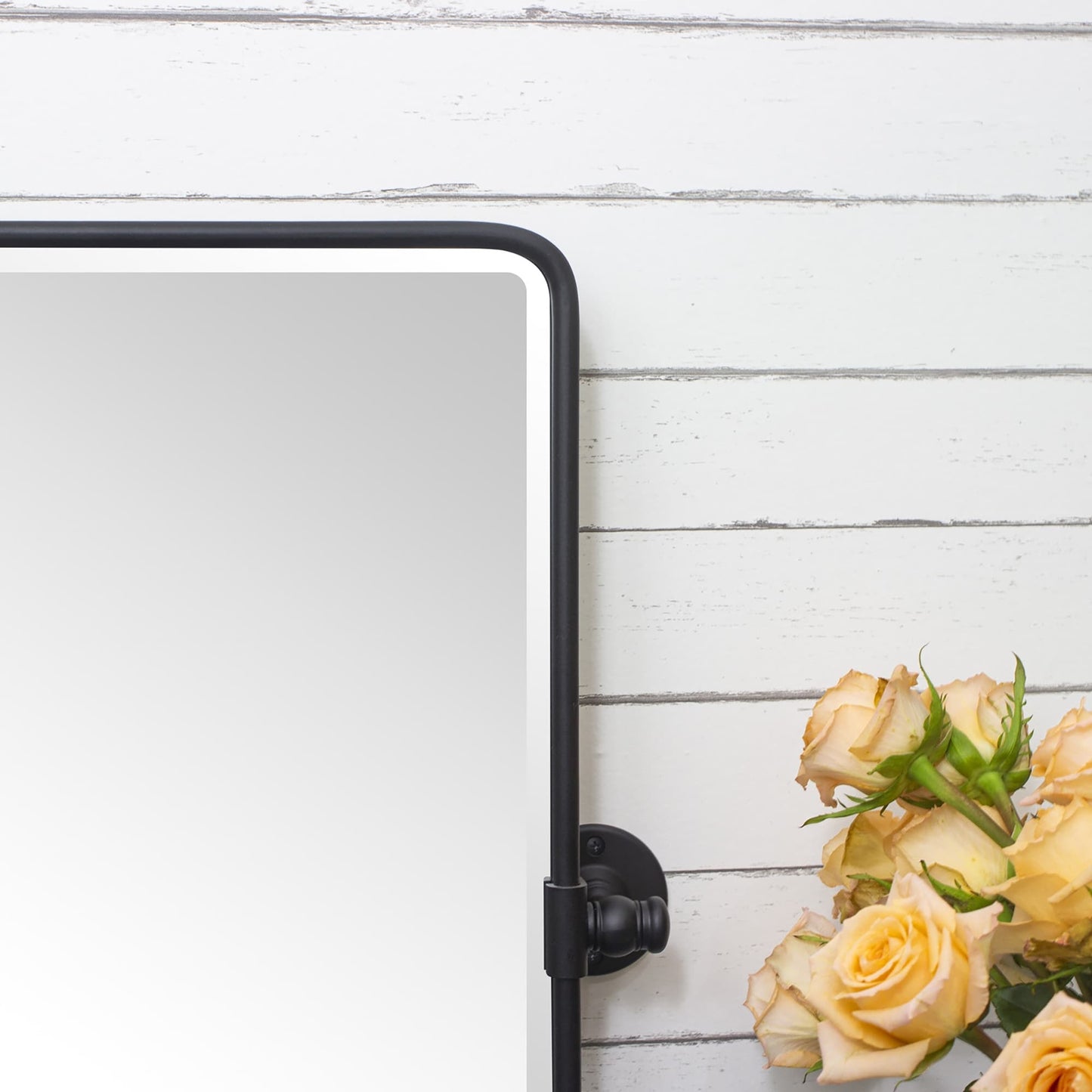 Miroir de salle de bain/coiffeuse horizontal biseauté TEHOME Lutalo