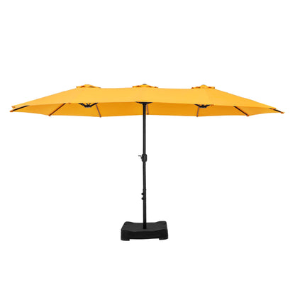 Parasol double face extra large de 4,57 m (15 pi) avec base incluse, MAISON ARTS