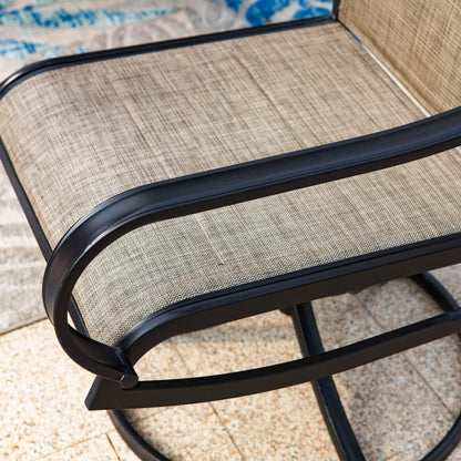 Ensemble de salle à manger d'extérieur MAISON ARTS 8 pièces avec parasol de 4 m