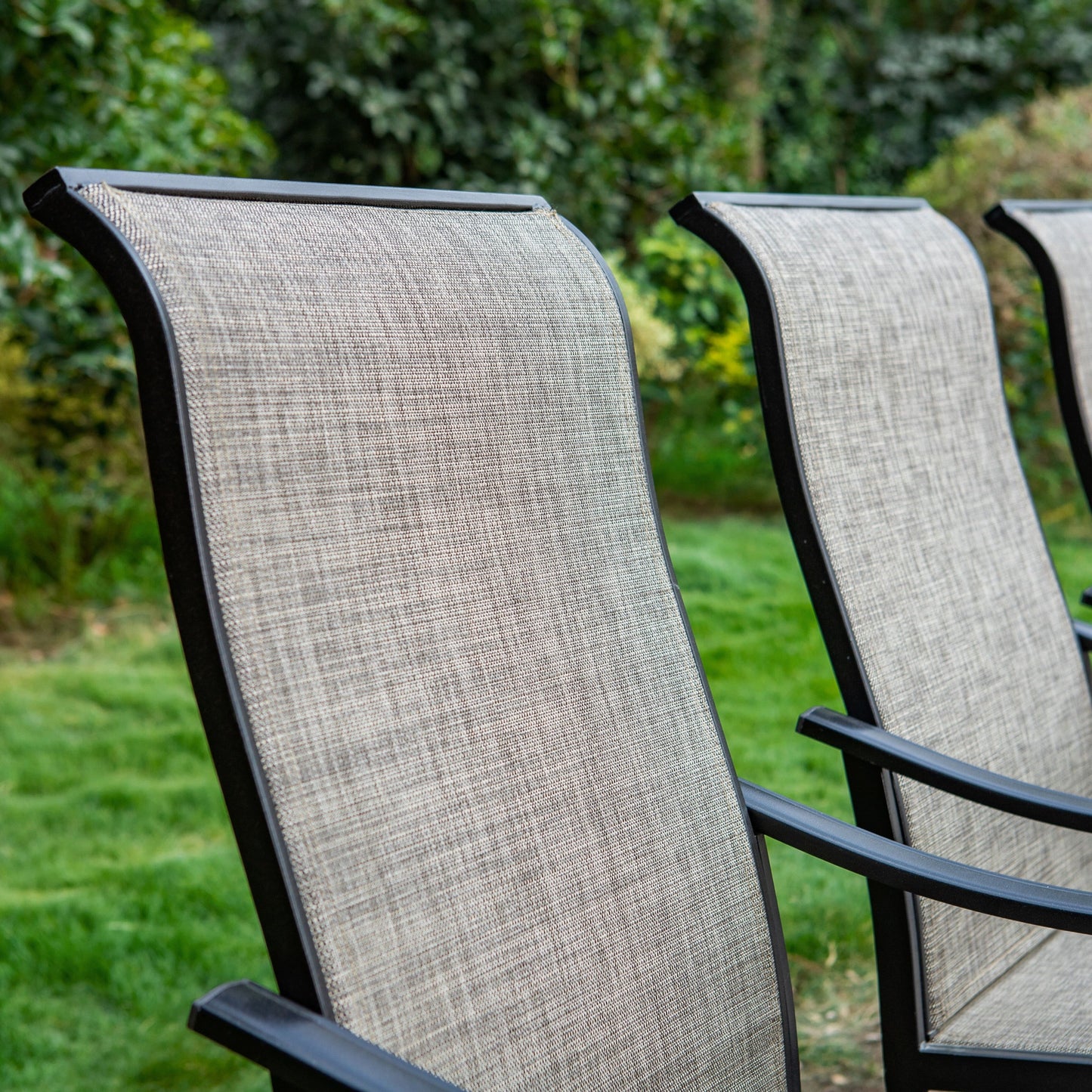 Ensemble de salle à manger d'extérieur MAISON ARTS 8 pièces avec parasol de 4 m