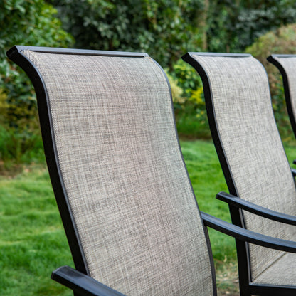 Ensemble de salle à manger d'extérieur MAISON ARTS 8 pièces avec parasol de 4 m
