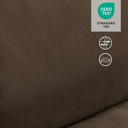 Fauteuil inclinable électrique sans accoudoirs à double moteur MCombo surdimensionné, modèle Zeroarms, idéal pour le salon, tissu PR607